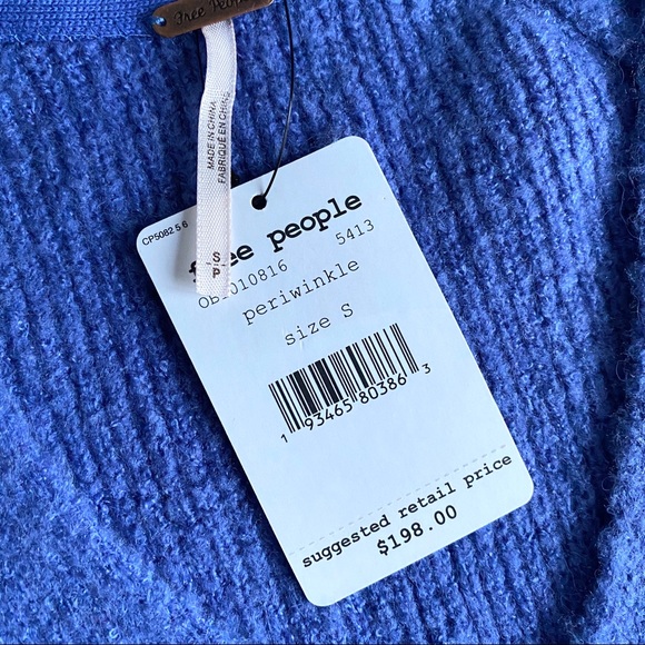 Free People Longline Tunic in Periwinkle - Picture 3 of 7